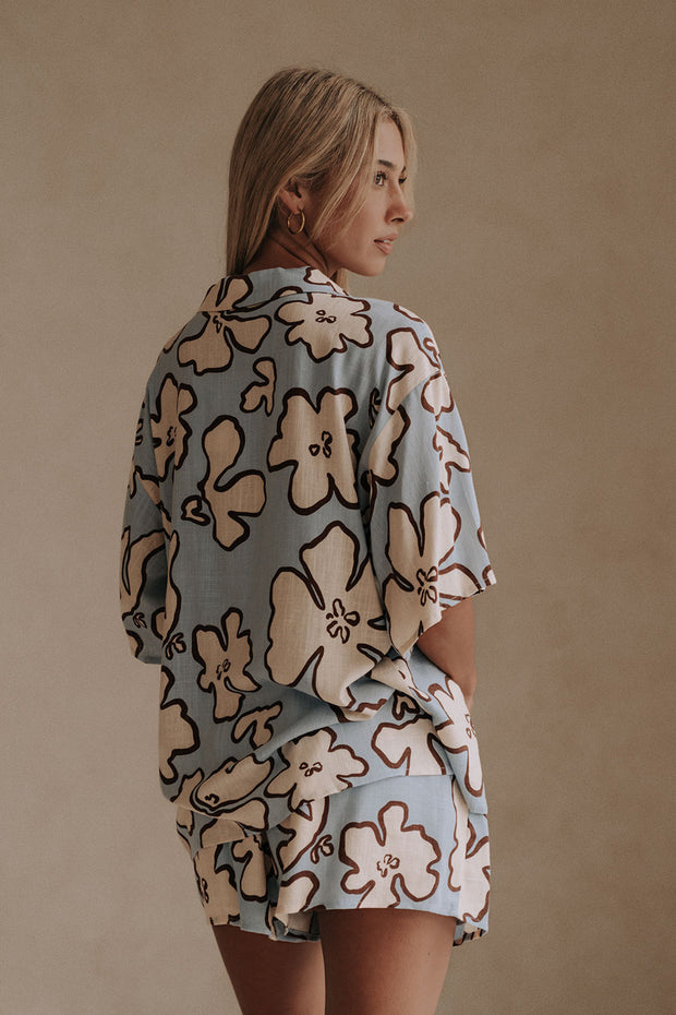 Thessy Top - Outline Floral