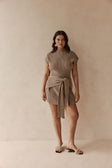 SAMPLE-Lovina Dress - Tan