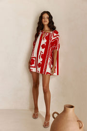 Kit Dress - Red Voyage