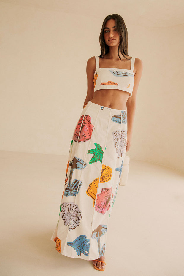 Audrey Skirt - By The Sea