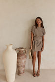 SAMPLE-Lovina Dress - Tan