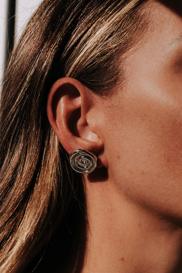 Calico Earrings - Silver