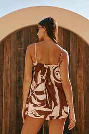 River Playsuit - Painted Tiles