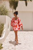 Veronica Dress - Daisy Red