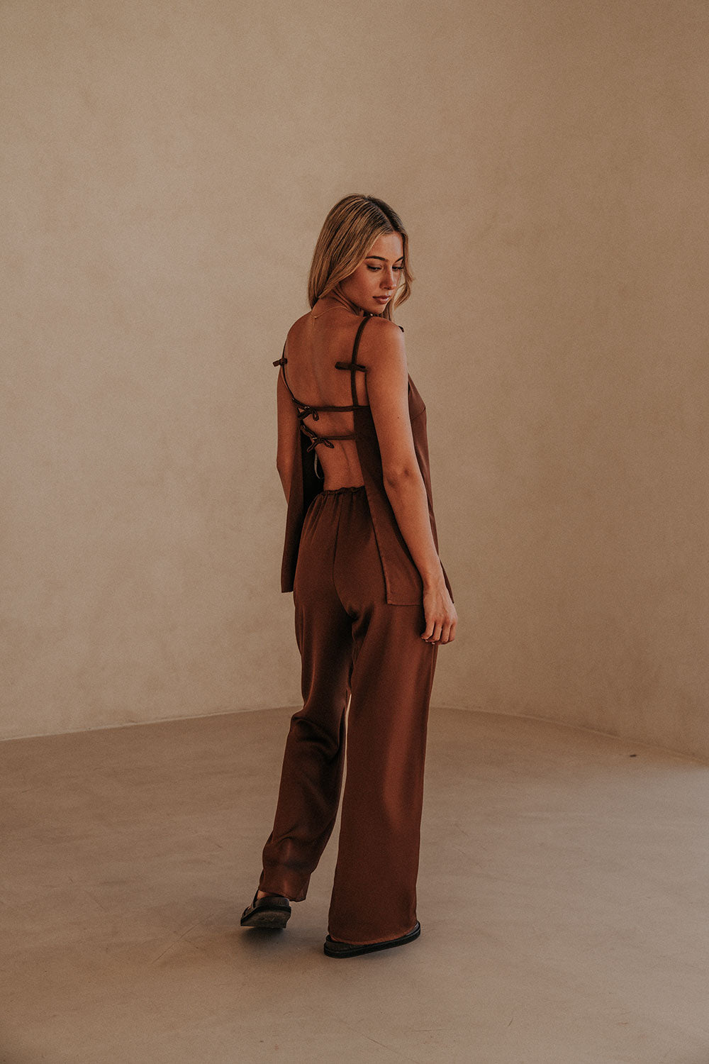 Kinsley Jumpsuit - Chocolate