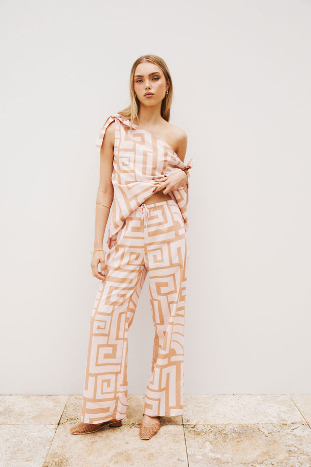 SAMPLE-Kahli Pants - Hellenic Maze