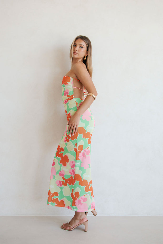 Backless Suki Dress - Misty Floral