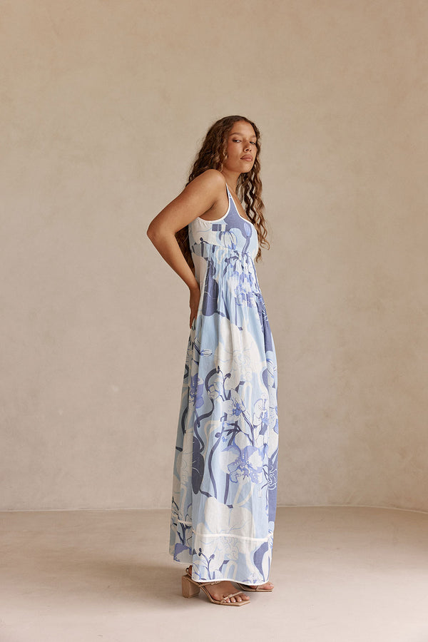 Alista Dress - Bouquet Blu