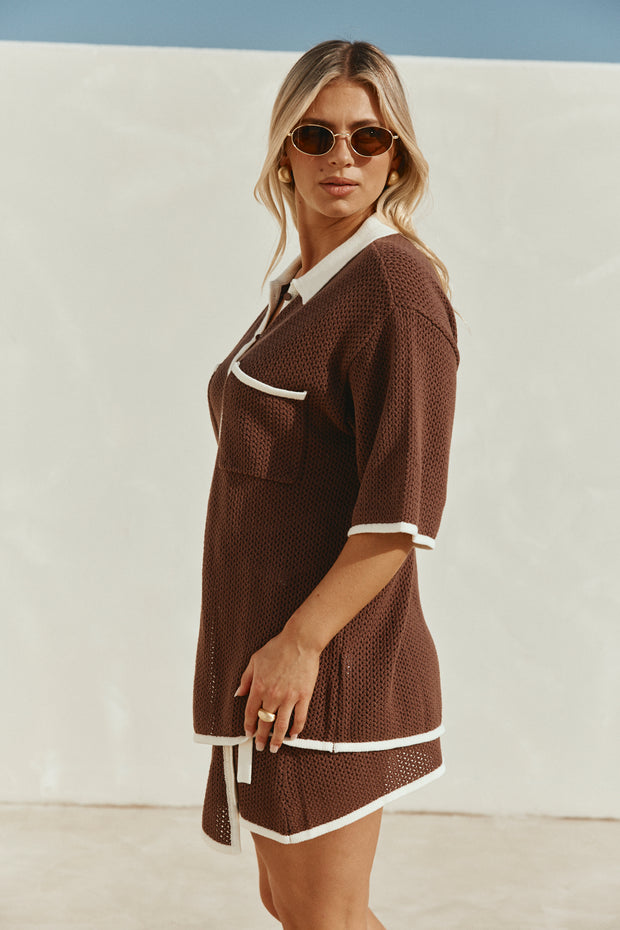 Shiloh Top - Chocolate