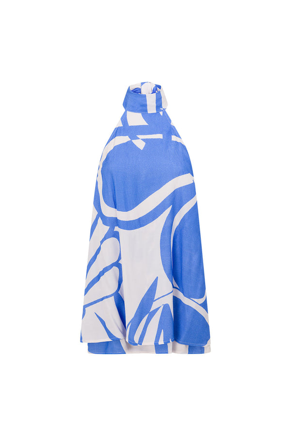 Frances Dress - Palm Blue