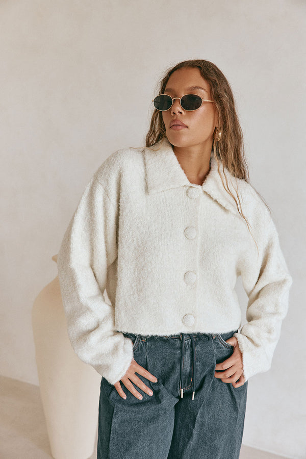 Addison Cardi - Cream