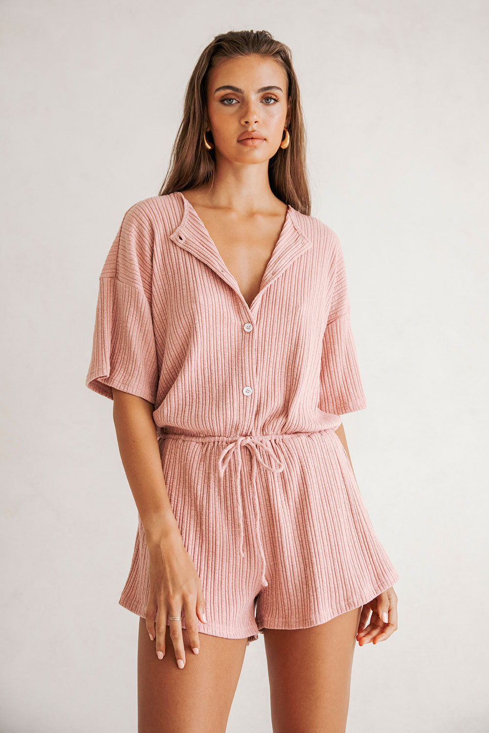 SAMPLE-Juniper Playsuit - Clay