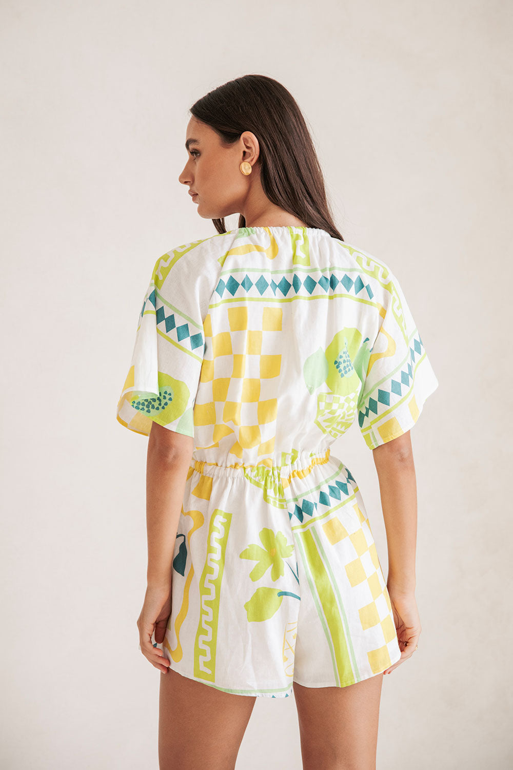 SAMPLE-Arella Playsuit - Prego Verde