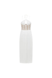 SAMPLE-Teyah Midi Dress - White