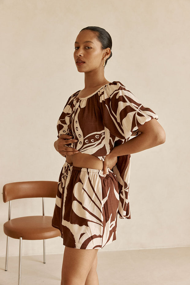 Scarlet Shorts - Painted Tiles