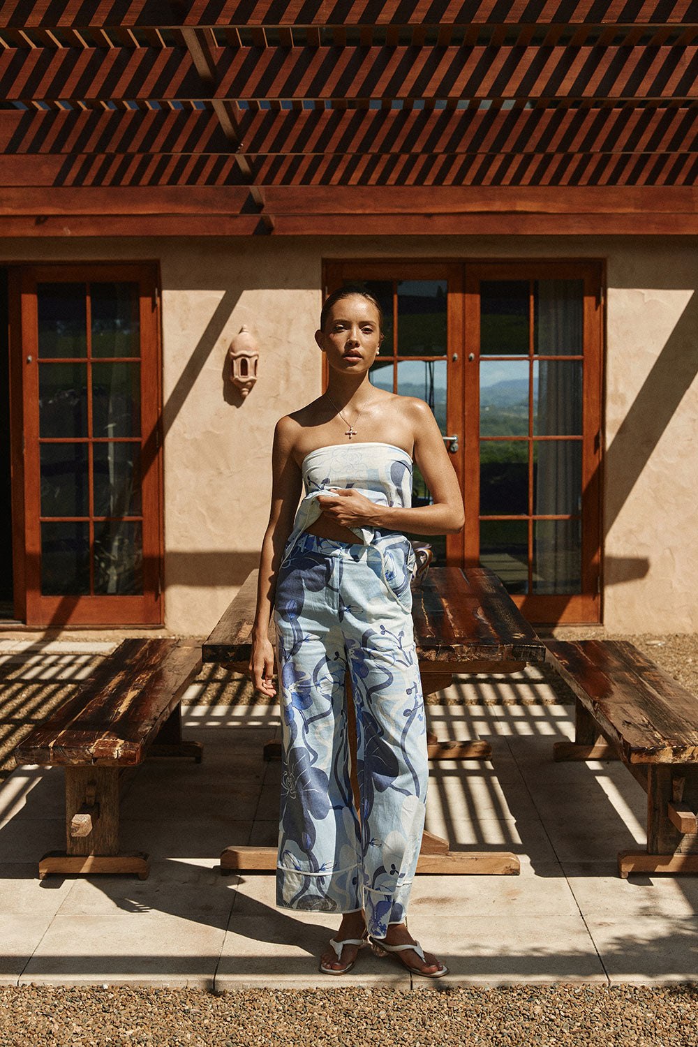 Brooklyn Pants - Bouquet Blu