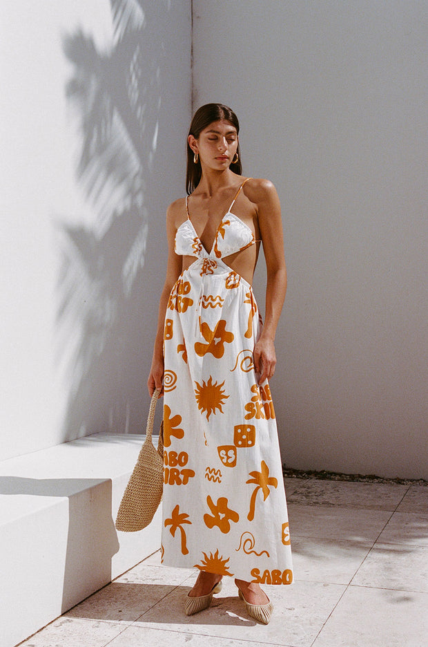 Toulouse Maxi Dress - Objects Cream