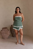 SAMPLE-Birdie Skort - Dusty Teal