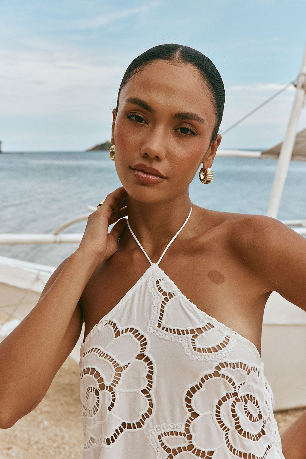 Whimsy Top - Flower Cutwork