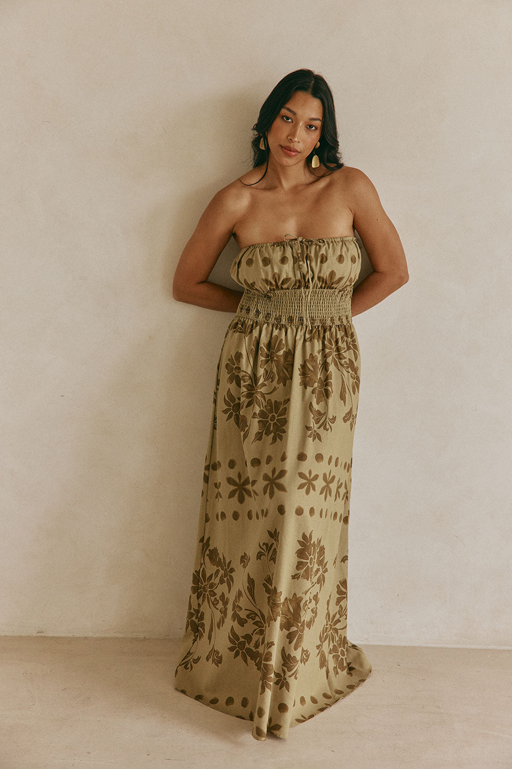 SAMPLE-Vivo Dress - Ancienne Green