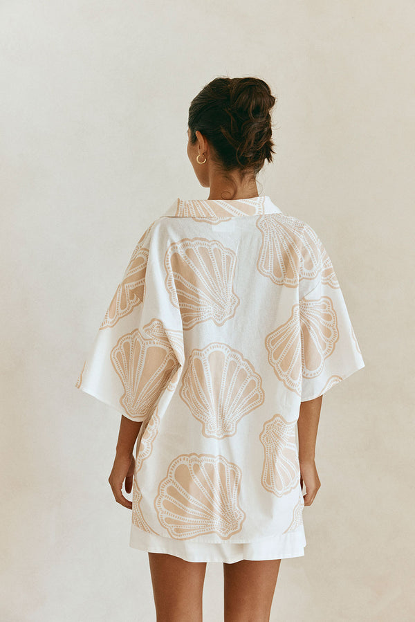 Celestia Top - Coastal Shell