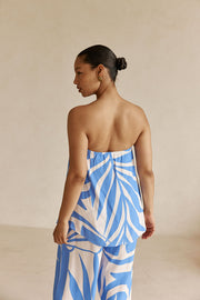 Alma Top - Palm Blue