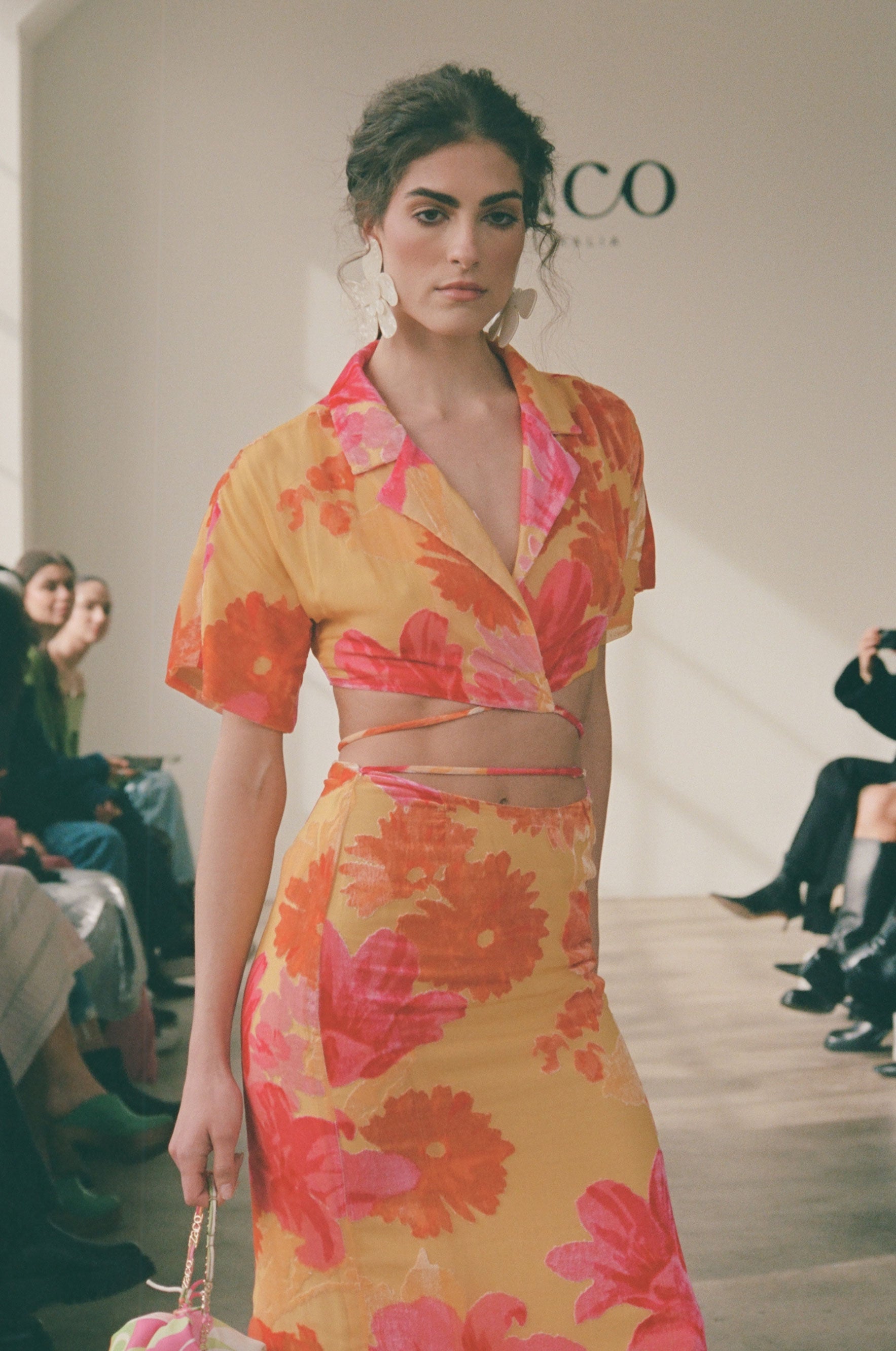 SAMPLE-Sorrenta Wrap Top - Floreale Sunny