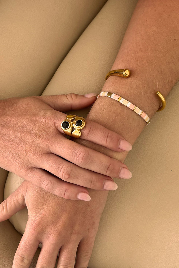 Peachy Bead Bracelet