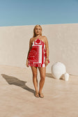 SAMPLE-Tamsin Dress - Red Voyage