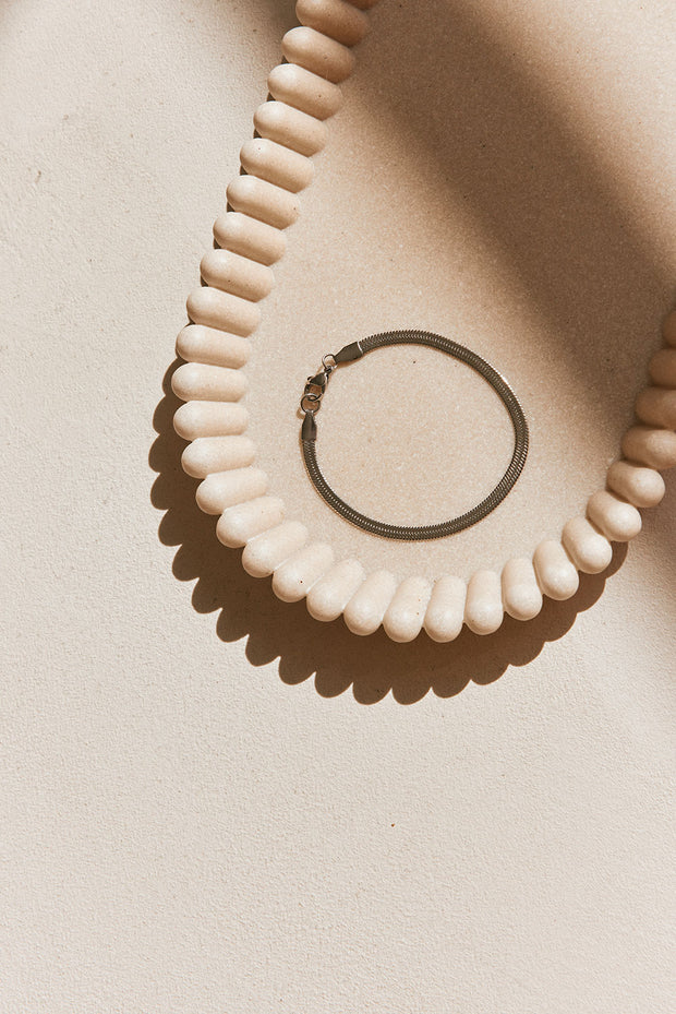 Klara Herringbone Bracelet - Silver