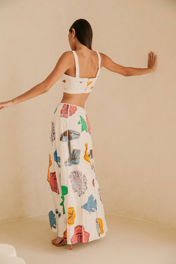Audrey Skirt - By The Sea
