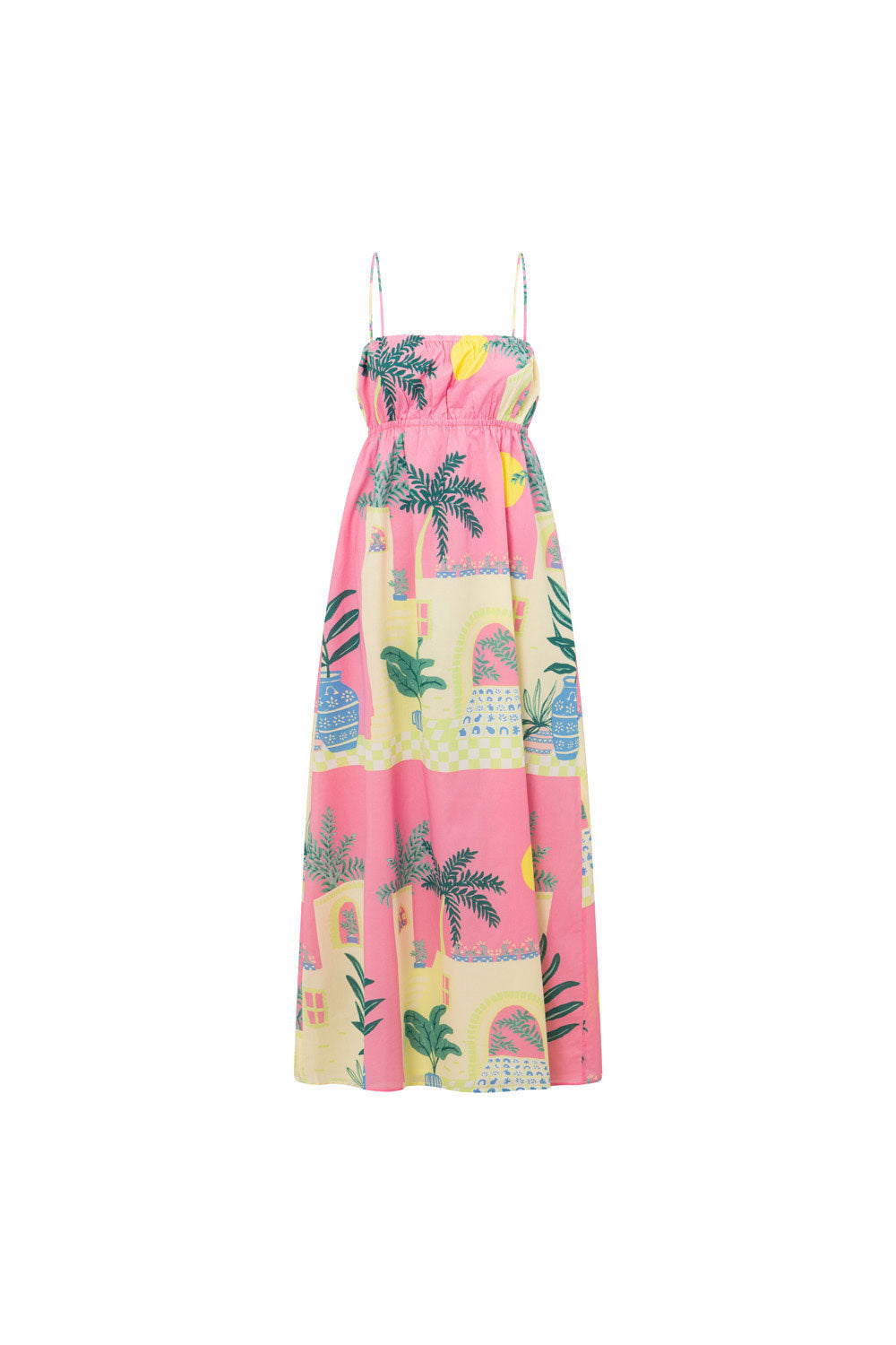 SAMPLE-Catie Dress - Vista Pink