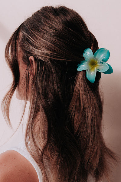 Frangipani Clip - Blue