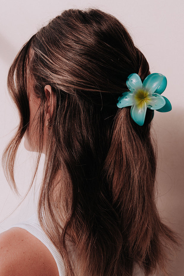 Frangipani Clip - Blue