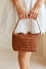 Milana Woven Bag - Tan