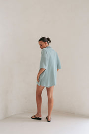 Mallory Top - Teal Stripe