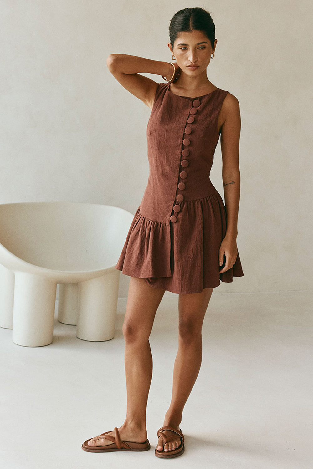 Alfresco Dress - Chocolate