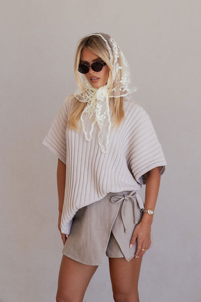 Rocio Wrap Skort - Grey