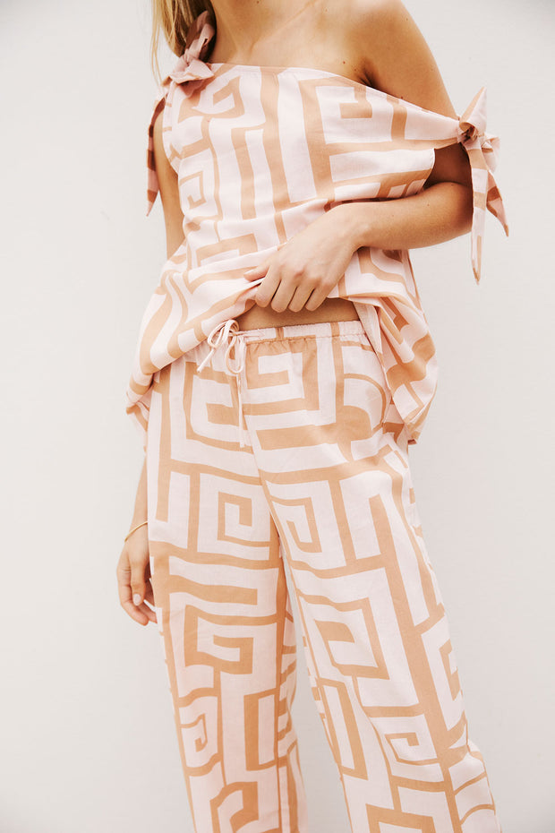 SAMPLE-Kahli Pants - Hellenic Maze