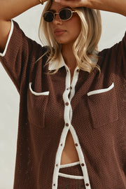 Shiloh Top - Chocolate