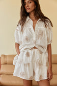 Camela Shorts - Broderie Motif