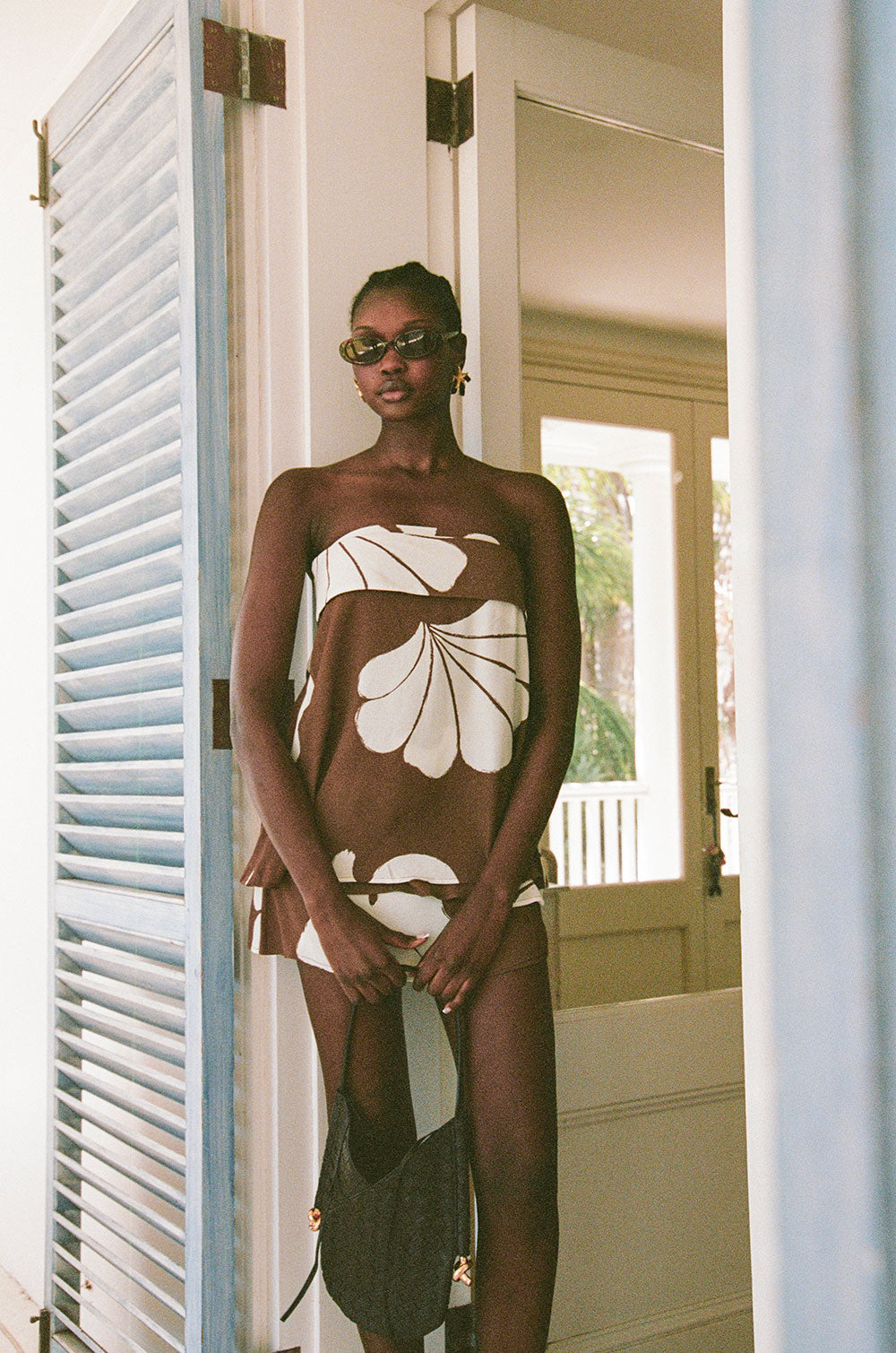 SAMPLE-Simone Top - Galene Brown