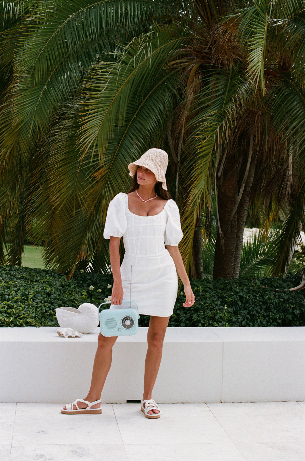 SAMPLE-Ocean Lattice Dress