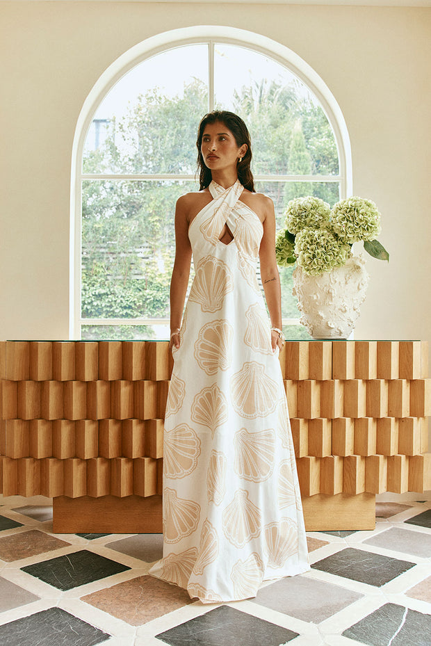 Aiko Dress - Coastal Shell
