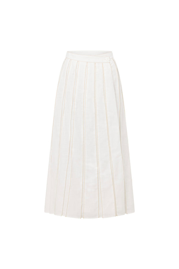 Dien Wrap Skirt - White