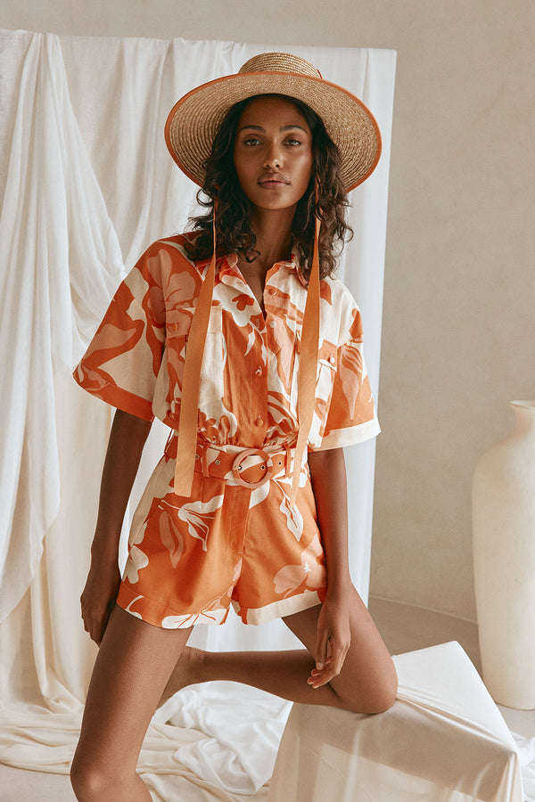 Nikita Playsuit - Sunset Botanica