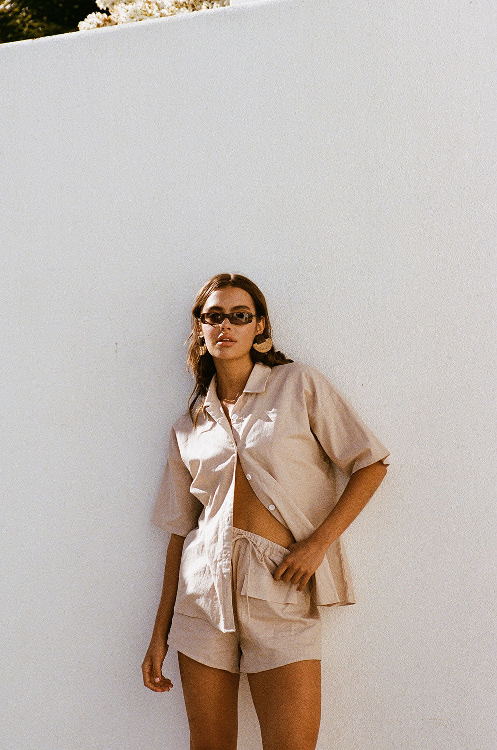SAMPLE-Cressida Shorts - Tan