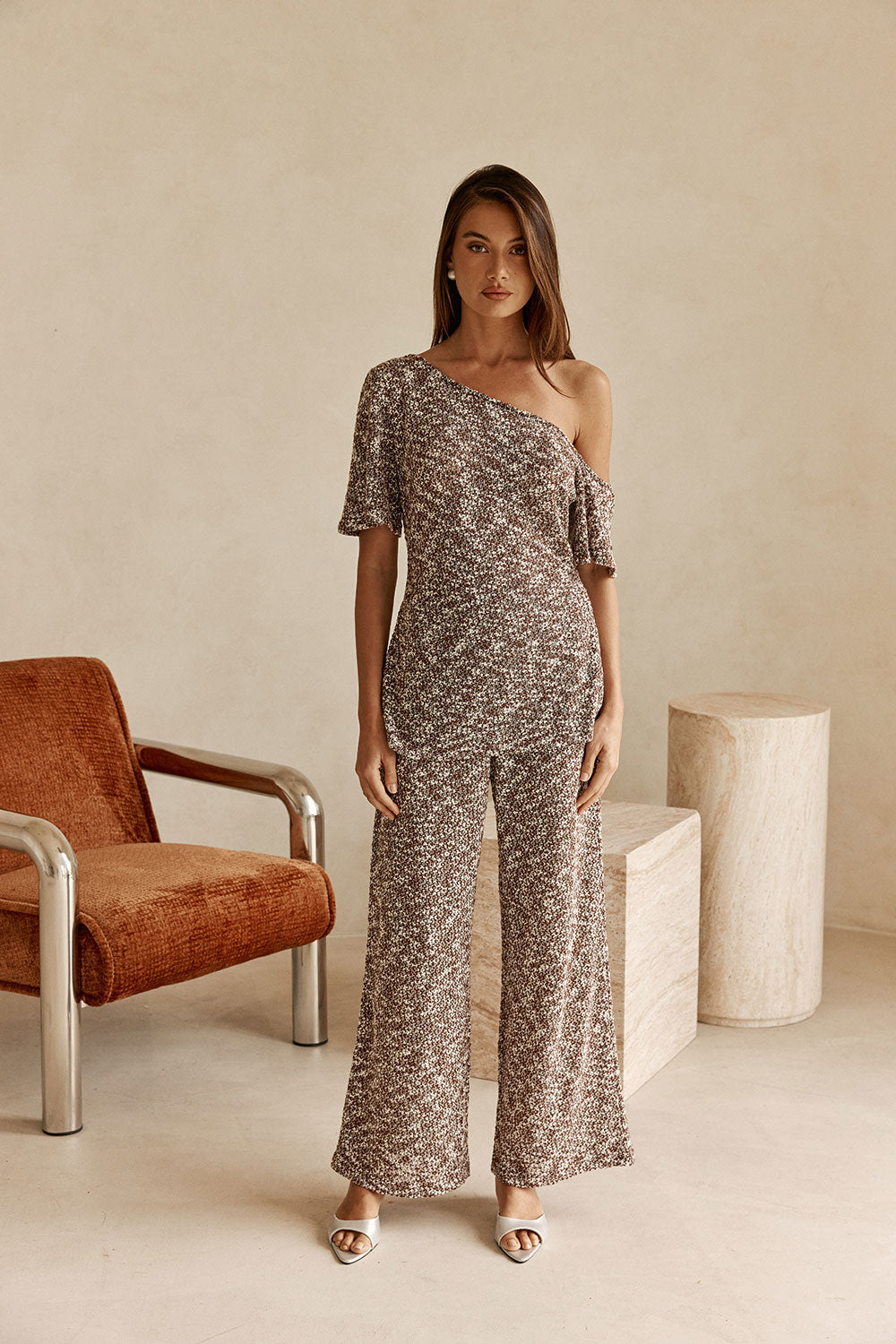 Michaela Top - Chocolate Marl