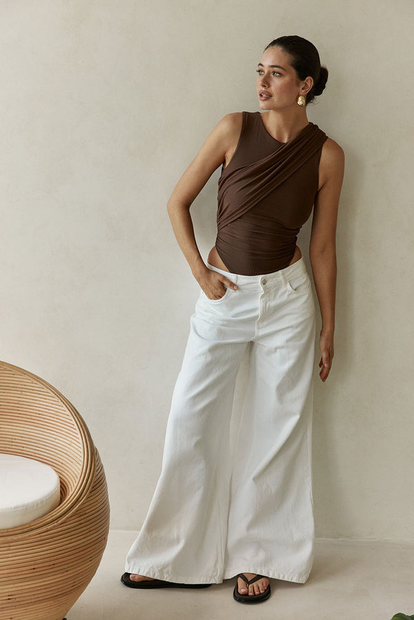 Erika Bodysuit - Mocha Mesh