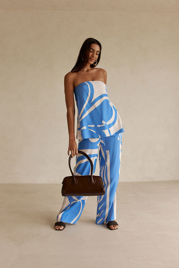 Alma Top - Palm Blue